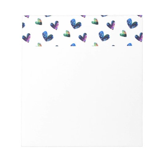 Weltraumschwerpunkte Notizblock (Vorderseite)