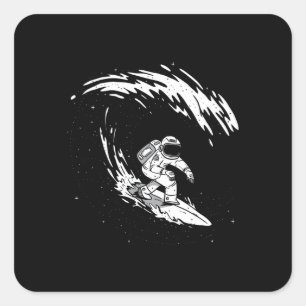Weltraumsegler Quadratischer Aufkleber