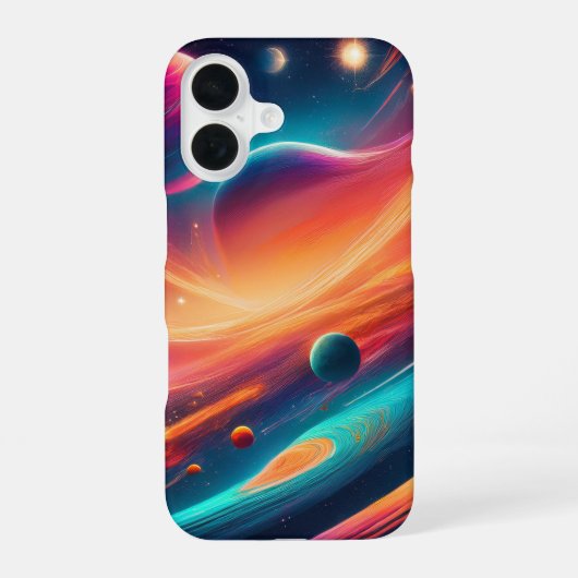 Weltraumsicht iPhone 16 Hülle (Rückseite)
