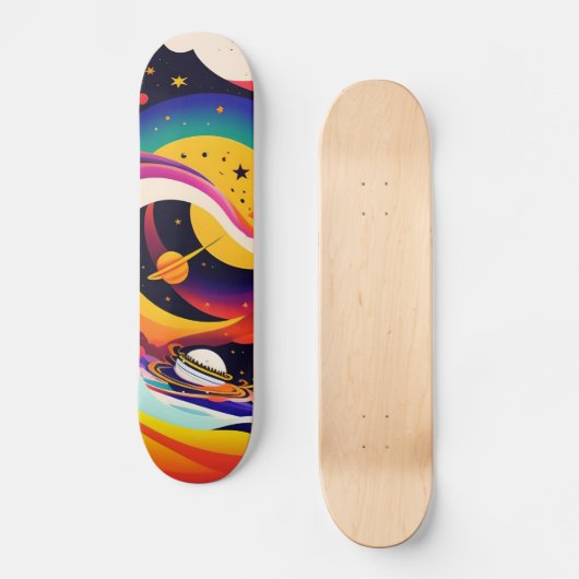 Weltraumskateboard Skateboard (Vorderseite)