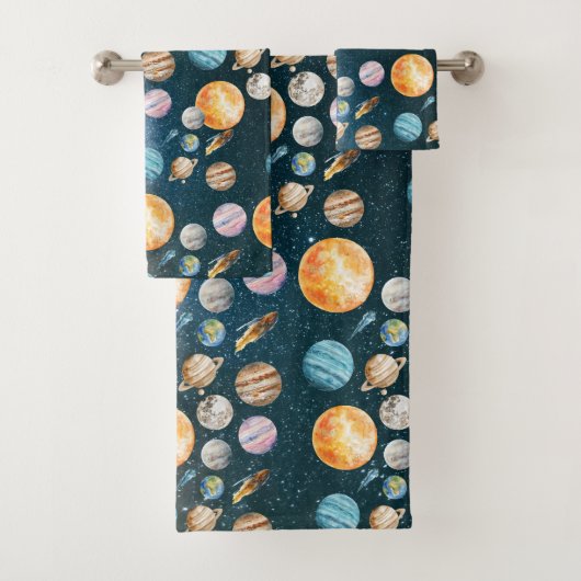 Weltraumsolaranlagen Badhandtuch Set (Insitu)