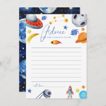 Weltraumsolarsystem | Watercolor Baby Shower - Emp