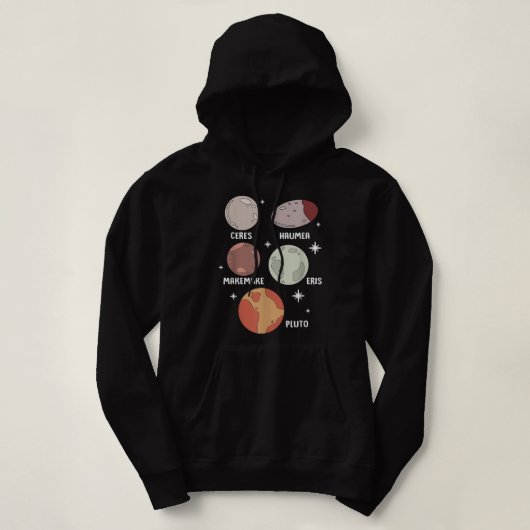 Weltraumsolarsystem Zwergplaneten für Kinder Hoodie (Design vorne)