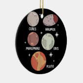Weltraumsolarsystem Zwergplaneten für Kinder Keramik Ornament (Rechts)