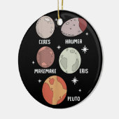 Weltraumsolarsystem Zwergplaneten für Kinder Keramik Ornament (Links)