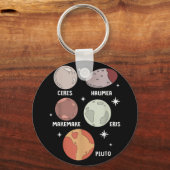 Weltraumsolarsystem Zwergplaneten für Kinder Schlüsselanhänger (Vorderseite)
