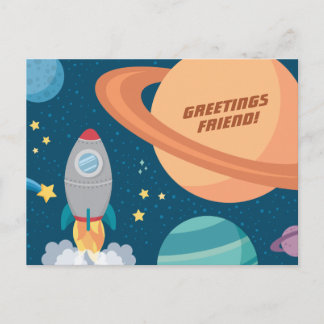 Weltraumspass Postkarte