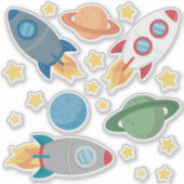 Weltraumspass Vinyl Aufkleber (Vorderseite)