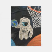 Weltraumspiele Fleecedecke (Vorderseite)