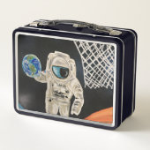 Weltraumspiele Metall Brotdose (Rückseite)