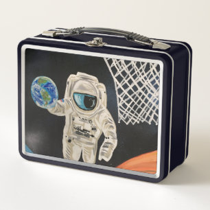 Weltraumspiele Metall Brotdose