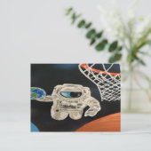 Weltraumspiele Postkarte (Stehend Vorderseite)