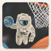 Weltraumspiele Rechteckiger Pappuntersetzer (Vorderseite)