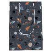 Weltraumstart Mittlere Geschenktüte (Rückseite)