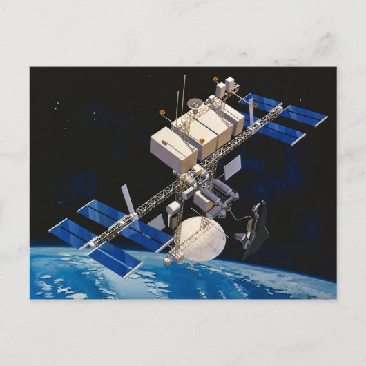 Weltraumstation - Orbit der Erde 10 Postkarte (Vorderseite)