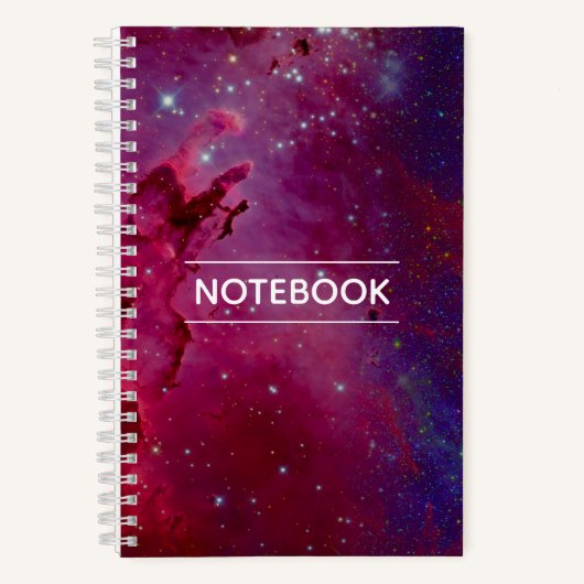 Weltraumstaub Cosmic Colorful Spiralnotebook Notizblock (Vorderseite)