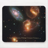 Weltraumsterngalaxiegruppe Stephans Quintetts Mousepad (Vorne)