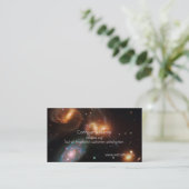 Weltraumsterngalaxiegruppe Stephans Quintetts Visitenkarte (Stehend Vorderseite)