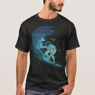 Weltraumsurfender Astronaut T-Shirt
