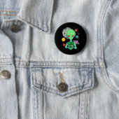 Weltraumtag Feier Kosmische Alien Baum des Lebens Button (Beispiel)