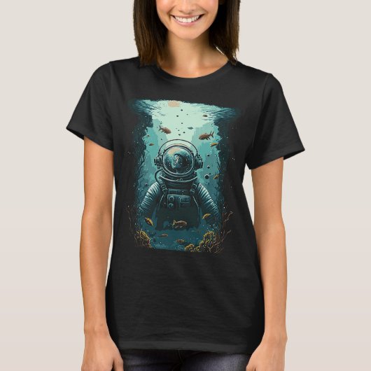 Weltraumtaucher T-Shirt (Vorderseite)