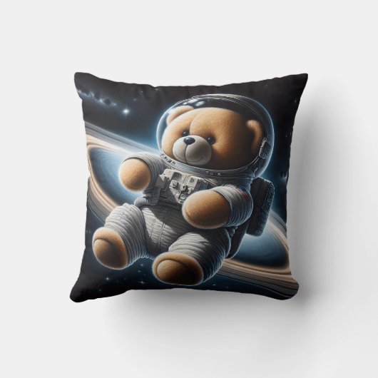Weltraumteddybär Astronautin Kissen (Rückseite)