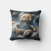 Weltraumteddybär Astronautin Kissen (Vorderseite)