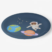 Weltraumteller 7" pappteller (Schrägansicht)