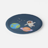 Weltraumteller 7" pappteller (Schrägansicht)