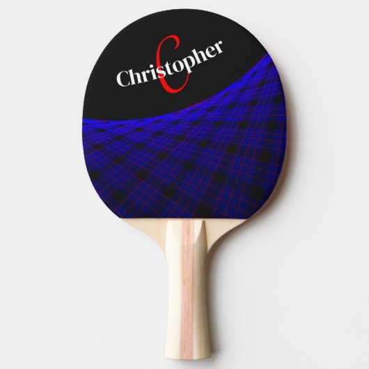 Weltraumteppich Geometrisches Ping Pong Paddle Tischtennis Schläger (Vorderseite)