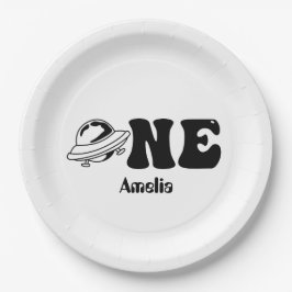 Weltraumthema 1. Geburtstag Pappteller