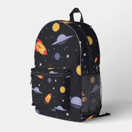 Weltraumthema Bedruckter Rucksack