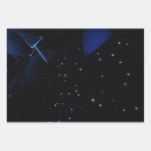 Weltraumthema mit Sternen Geschenkpapier Set (Vorderseite 3)