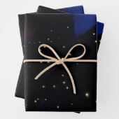 Weltraumthema mit Sternen Geschenkpapier Set (Beispiel)