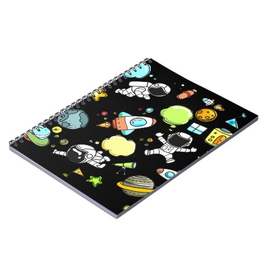 Weltraumthema Notizblock (Linke Seite)
