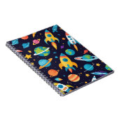 Weltraumthema Notizblock (Rechte Seite)