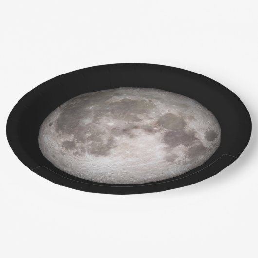 Weltraumthema Pappteller (Schrägansicht)