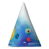 Weltraumthema Weltraumrakete Partyhütchen (Rechts)