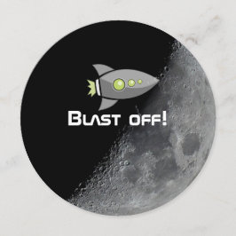 Weltraumthematisches Party Personalisiert Einladung