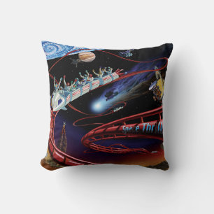 Weltraumthriller Kosmische Achterbahn Künstler Kon Kissen