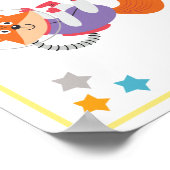 Weltraumtiere Art Print Koala Poster (Ecke)