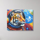 WELTRAUMTIGER SIND LOS! LEINWANDDRUCK (Vorderseite)