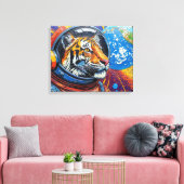WELTRAUMTIGER SIND LOS! LEINWANDDRUCK (Insitu (Wohnzimmer))