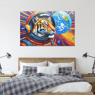 WELTRAUMTIGER SIND LOS! LEINWANDDRUCK