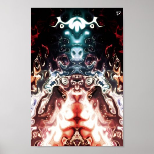 Weltraumtotem - Muster pareidolis Poster (Vorne)