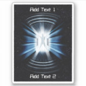 Weltraumtransporter Aufkleber (Vorderseite)