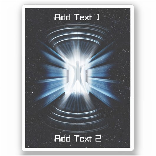 Weltraumtransporter Aufkleber (Vorderseite)