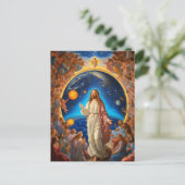 *~* WeltraumUniverse Earth Light AP50 Jesus Blume Postkarte (Stehend Vorderseite)
