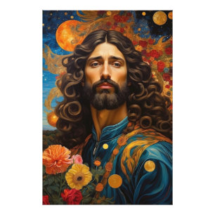 *~* Weltraumuniversum Erde AP50 Handsome Man Fotodruck