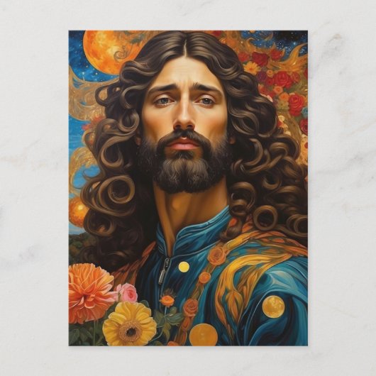 *~* Weltraumuniversum Erde AP50 Handsome Man Postkarte (Vorderseite)